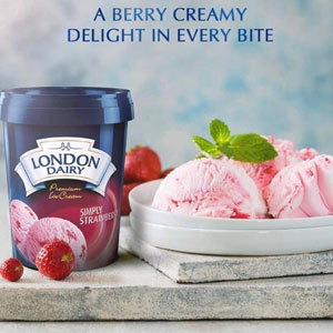 London Dairy Strawberry Ice Cream